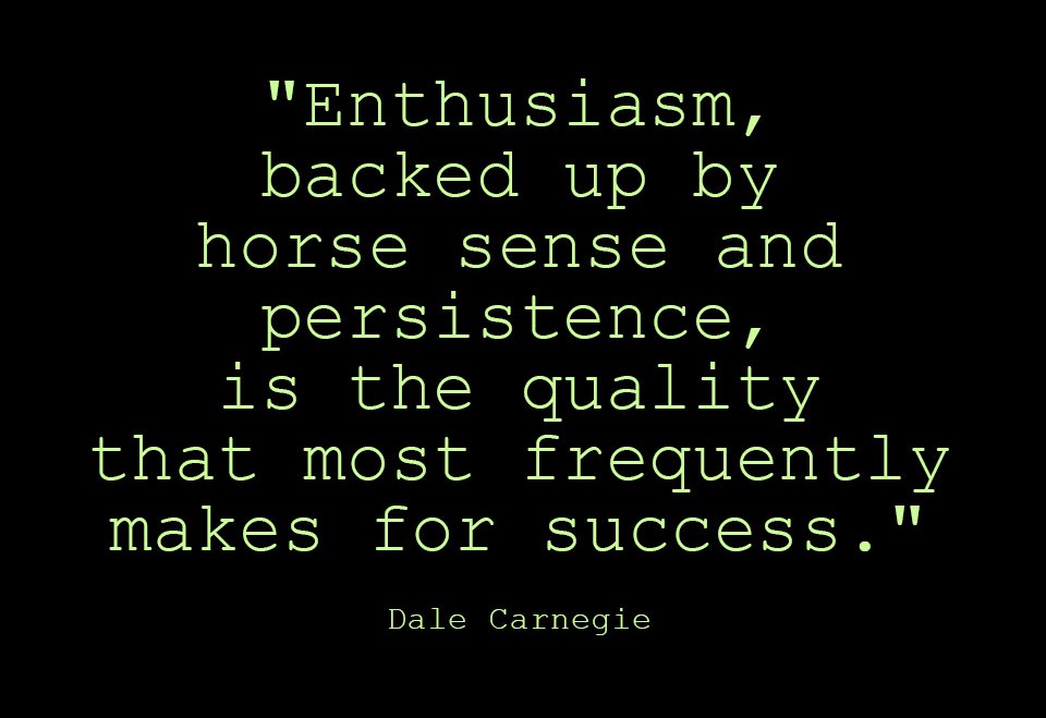 success, enthusiasm, quote