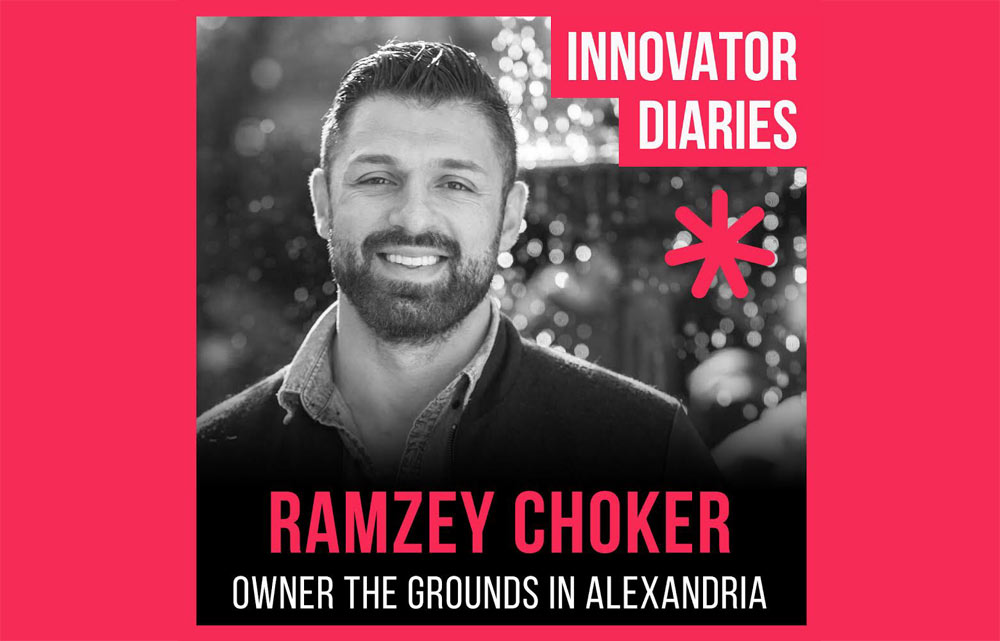 Ramzey Choker, Innovator Diaries, podcast episode, Australia podcast, The Grounds in Alexandria, hospitality, Australia restaurant, restaurateur