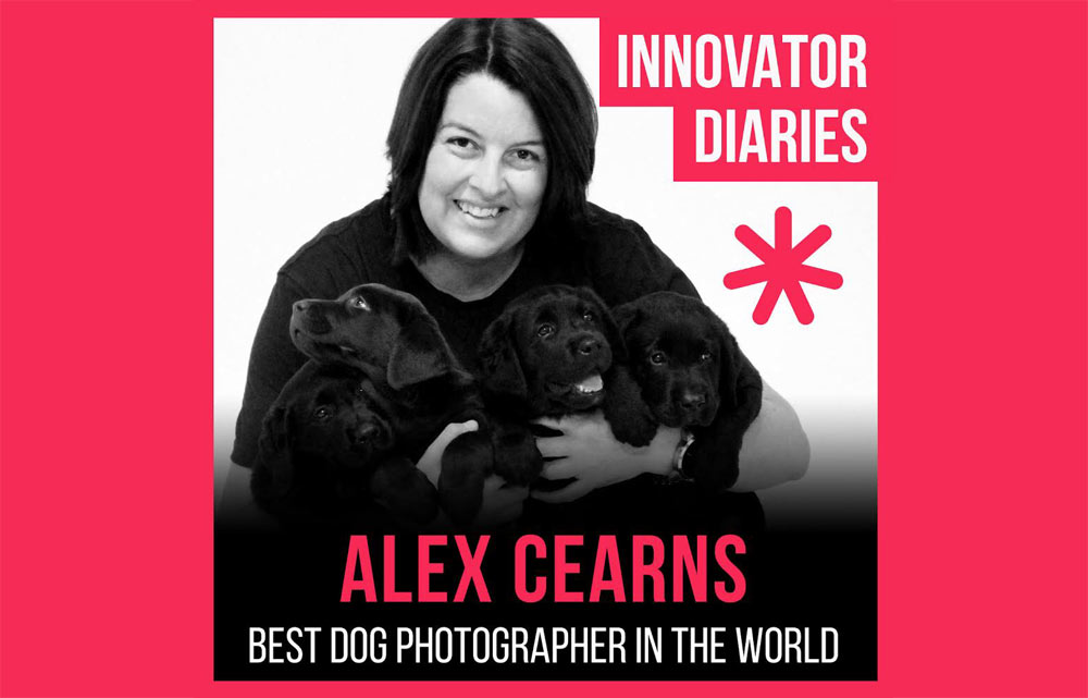 Alex Cearns, Dog photography, Pet photography, Innovator Diaries, Podcast episode, Australia podcast, best dog photographer