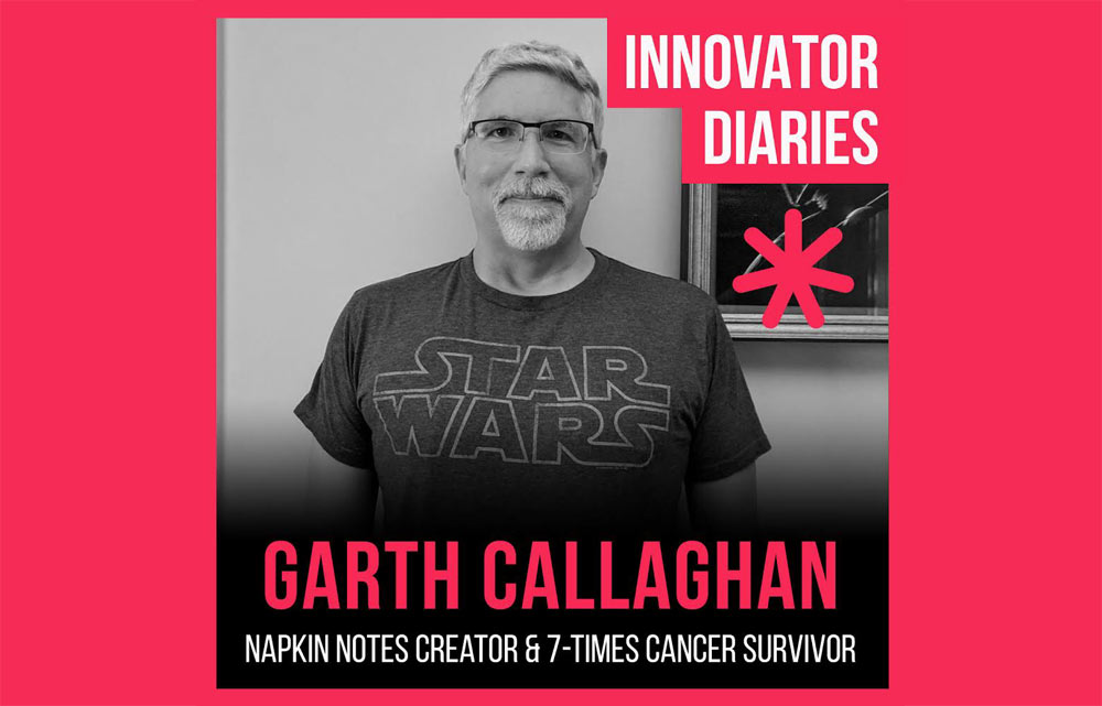 Garth Callaghan, Napkin Notes, Innovator Diaries, Australian podcast, podcast episode, innovators