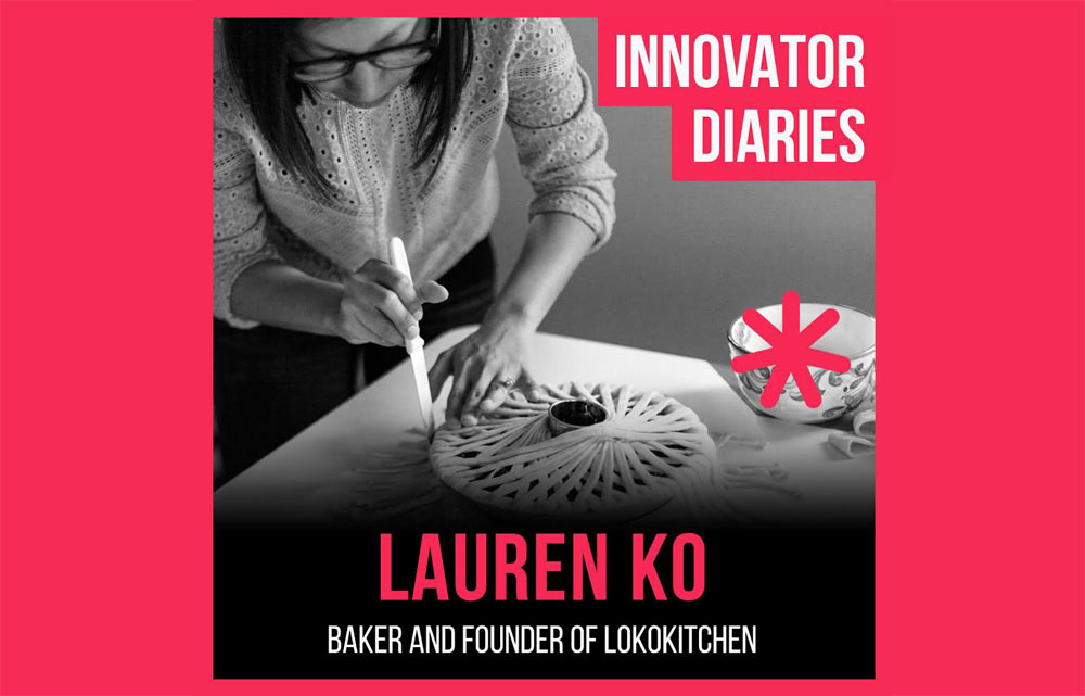 Lauren Ko, Lokokitchen, Innovator Diaries, Australian podcast, podcast episode, innovators, artsy food, geometrical art, food art, Australian baker