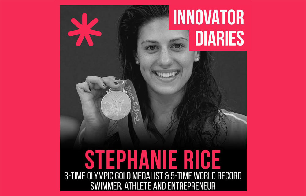 Stephanie Rice, Australian athlete, Olympic medalist, world record holder swimming, professional swimmer, Innovator Diaires, Australian podcast, podcast episode, innovators