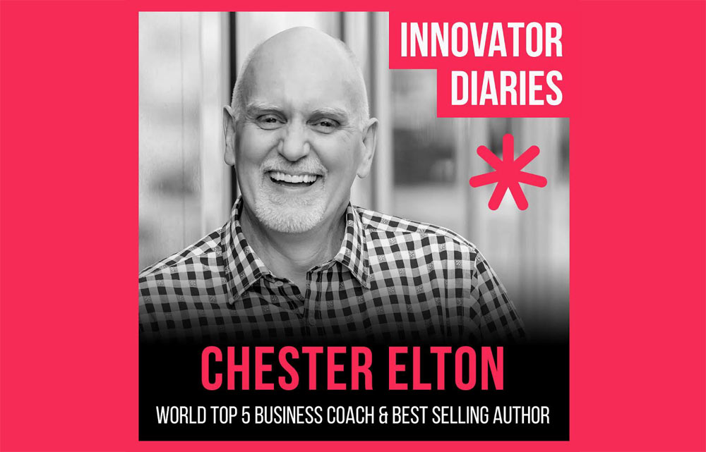 Chester Elton, Top 5 Business Coach, Best Selling Author, Innovator Diaries, Australian podcast, podcast episode, innovator, Leading with Gratitude