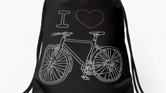 Revolution Australia, I Heart Bike, Biking, Drawstring bag, hippie draw string bags,