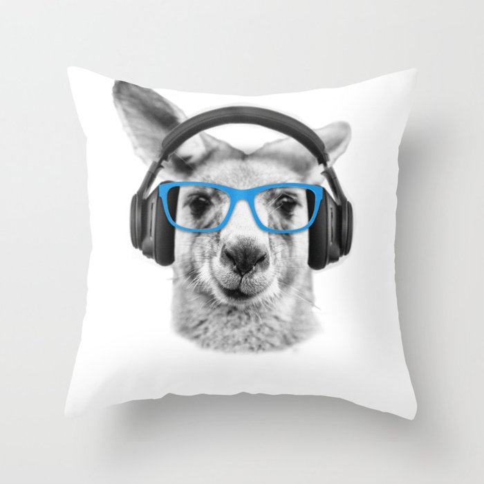 Kangaroo, funny kangaroo, throw pillow, revolution Australia, Aussie design, TIPS podcast, Chester Elton, Australia animals, Australia wildlife