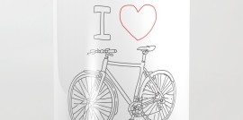 I heart bike, love bike, cycling, riding bikes, outdoors, Aussie lifestyle, Revolution Australia, Aussie design, minimalist, for him, for her, white