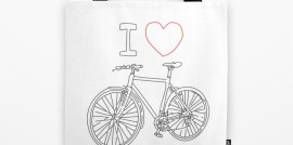 I Heart Bike, Tote Bag, Revolution Australia, Aussie design, tote bag, errands bag, beach bag, lightweight, durable, for him, for her