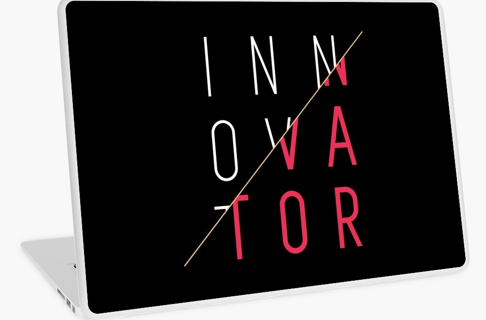 Innovator, Laptop Skin, innovator diaries, minimalist, for him, for her, techie gifts, gift ideas, innovation, creativity, immagination